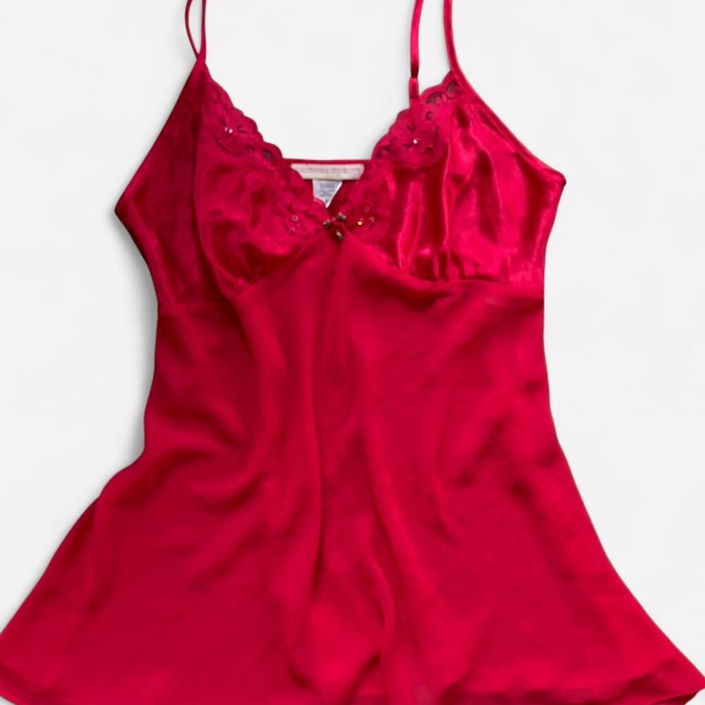 California Dynasty Red Lace Fairy Top - Size: M